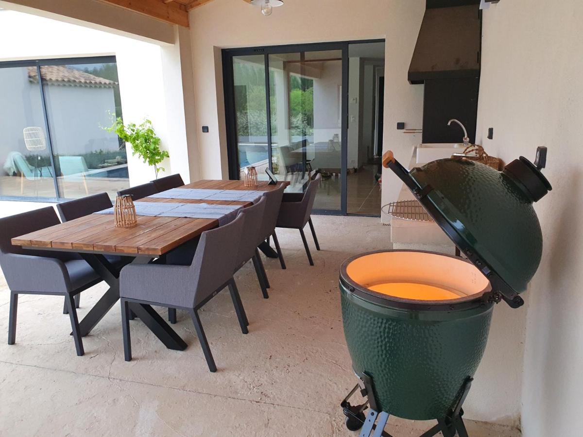 Onze Villa in Provence, Mont Ventoux, New Luxury Villa, Private Pool, Stunning views, Outdoor Kitchen, Big Green Egg Malaucène Buitenkant foto