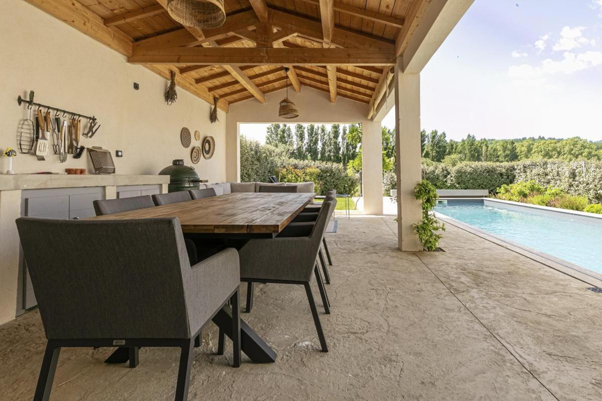 Onze Villa in Provence, Mont Ventoux, New Luxury Villa, Private Pool, Stunning views, Outdoor Kitchen, Big Green Egg Malaucène Buitenkant foto
